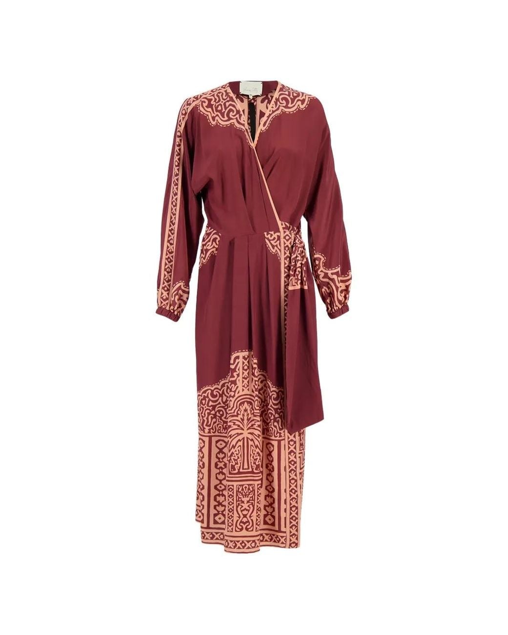 Johanna Ortiz Red Heatborne Wrap Mini Dress