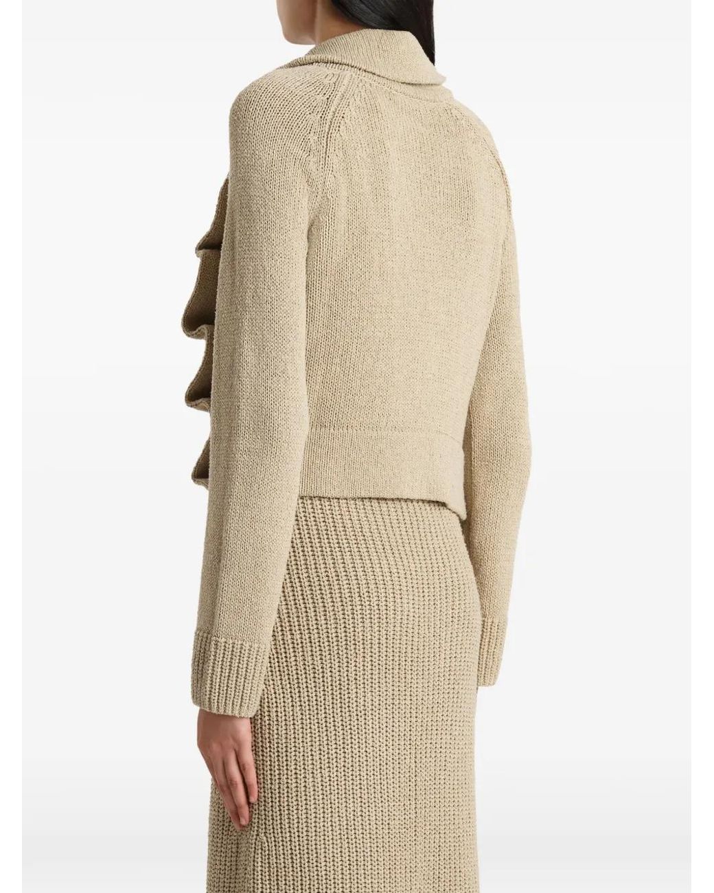 Khaite Natural Lorrai Cardigan