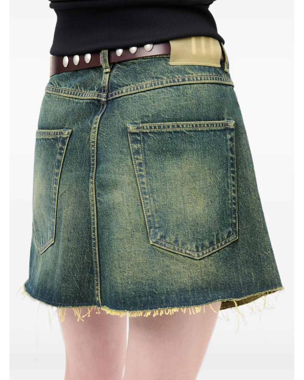 Our Legacy Green Cover Mini Skirt