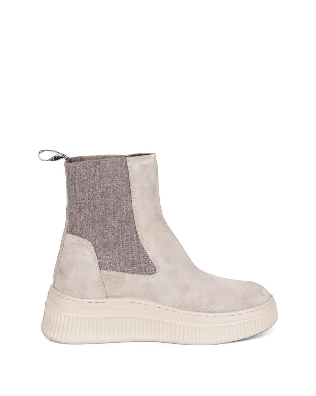 Voile Blanche Natural Bottes Flaurence À Empiècements