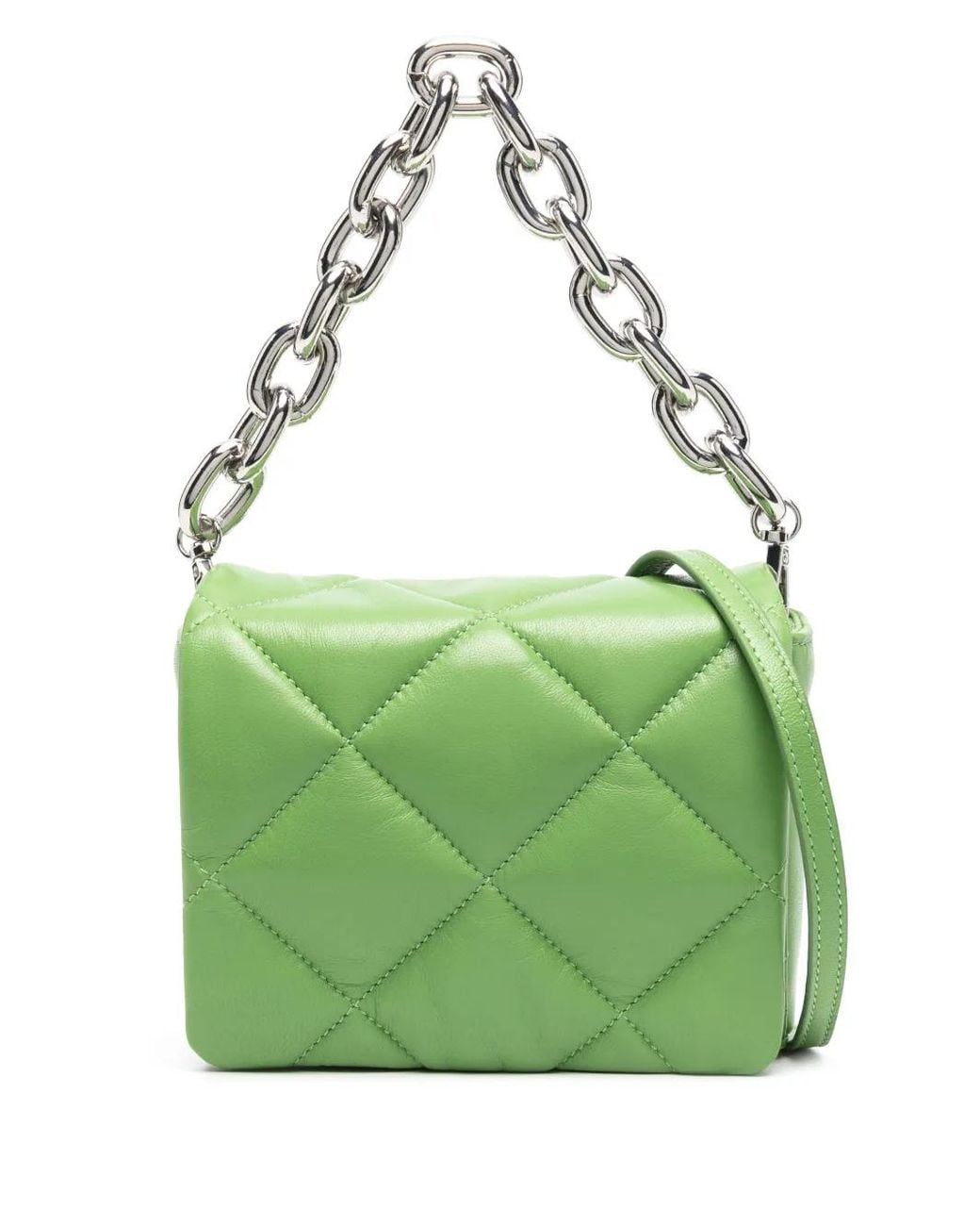 Stand Studio Green Hestia Quilted Shoulder Bag