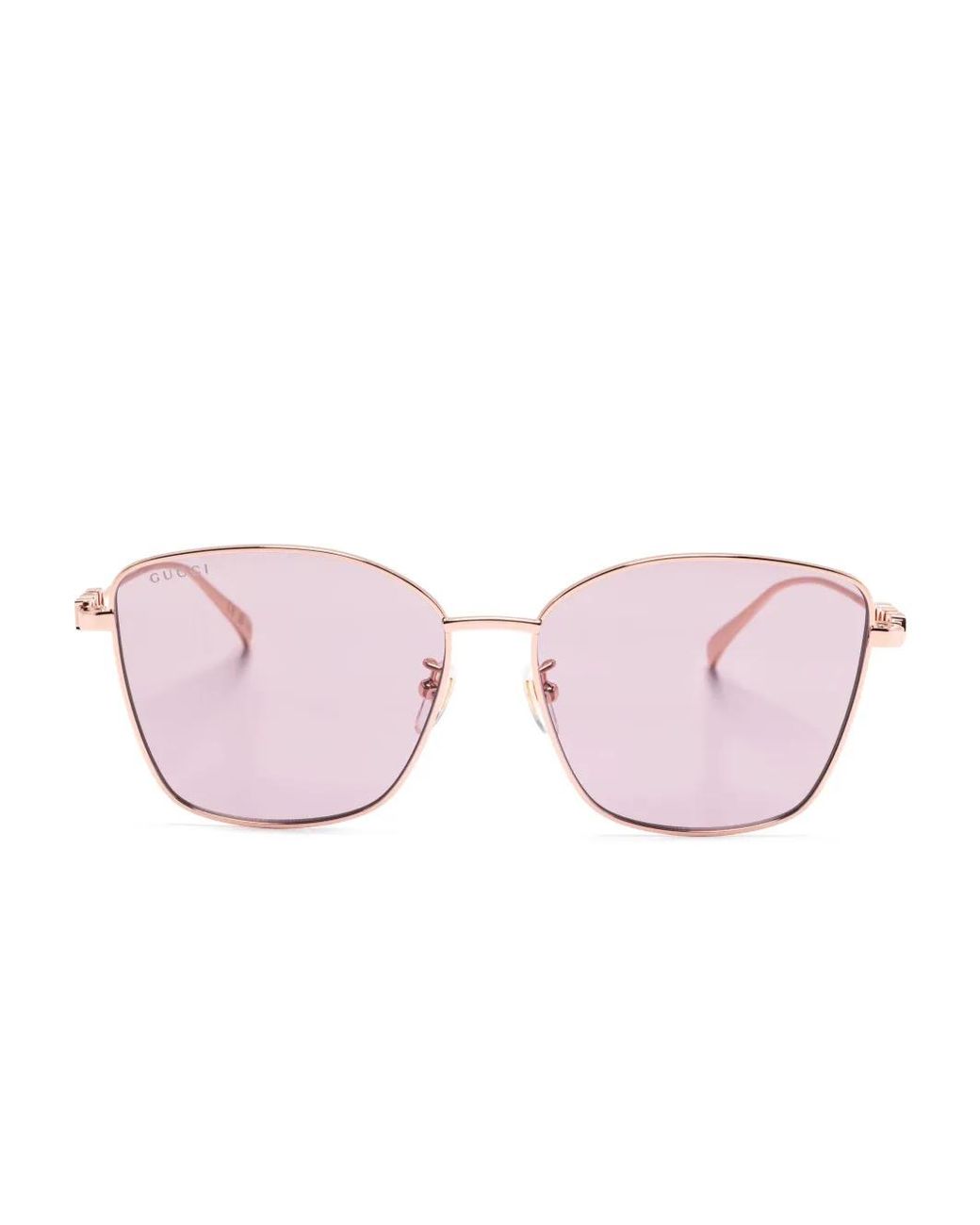 Gucci Pink Butterfly-Frame Sunglasses