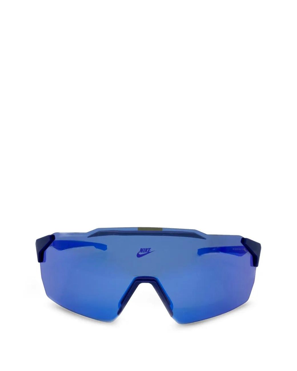 Nike Blue Limitless Shield Mirrored Sunglasses for men