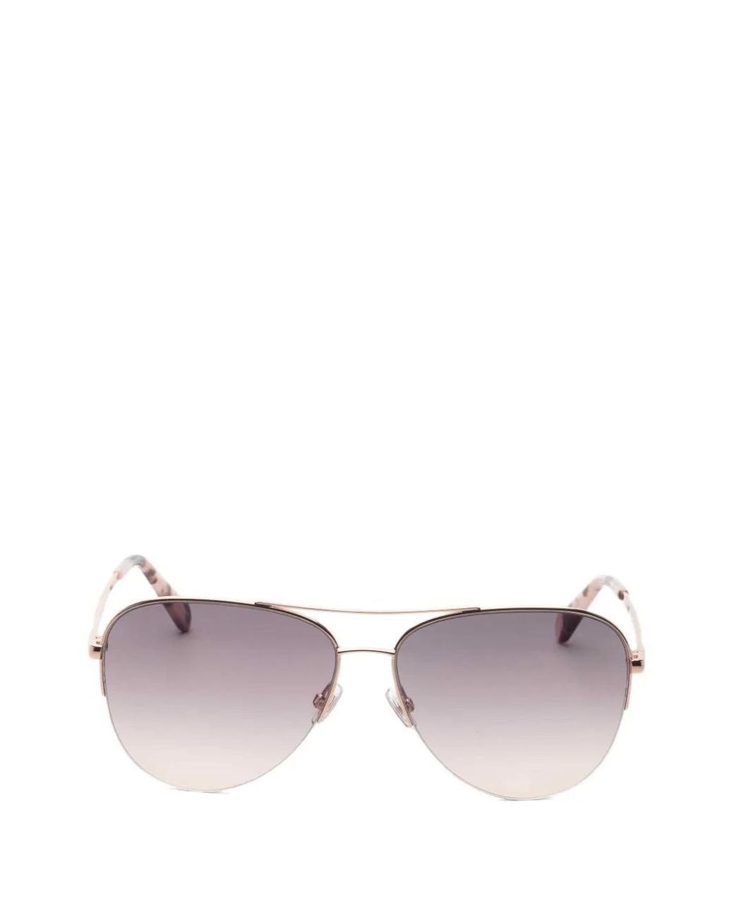 Fossil Metallic Pilot-Frame Sunglasses