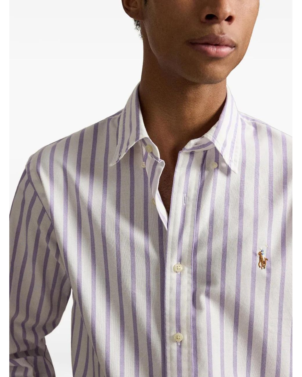 Polo Ralph Lauren White Chemise À Rayures for men