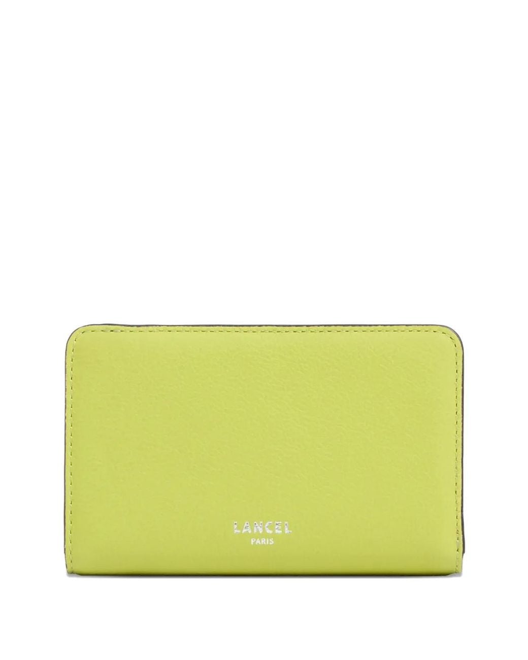 Lancel Yellow Bcbg Grained-Rectangular Wallet