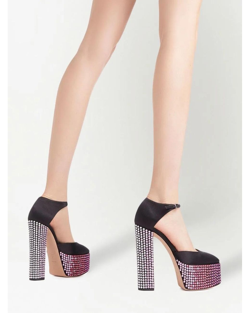 Giuseppe Zanotti Black Bebe Strass