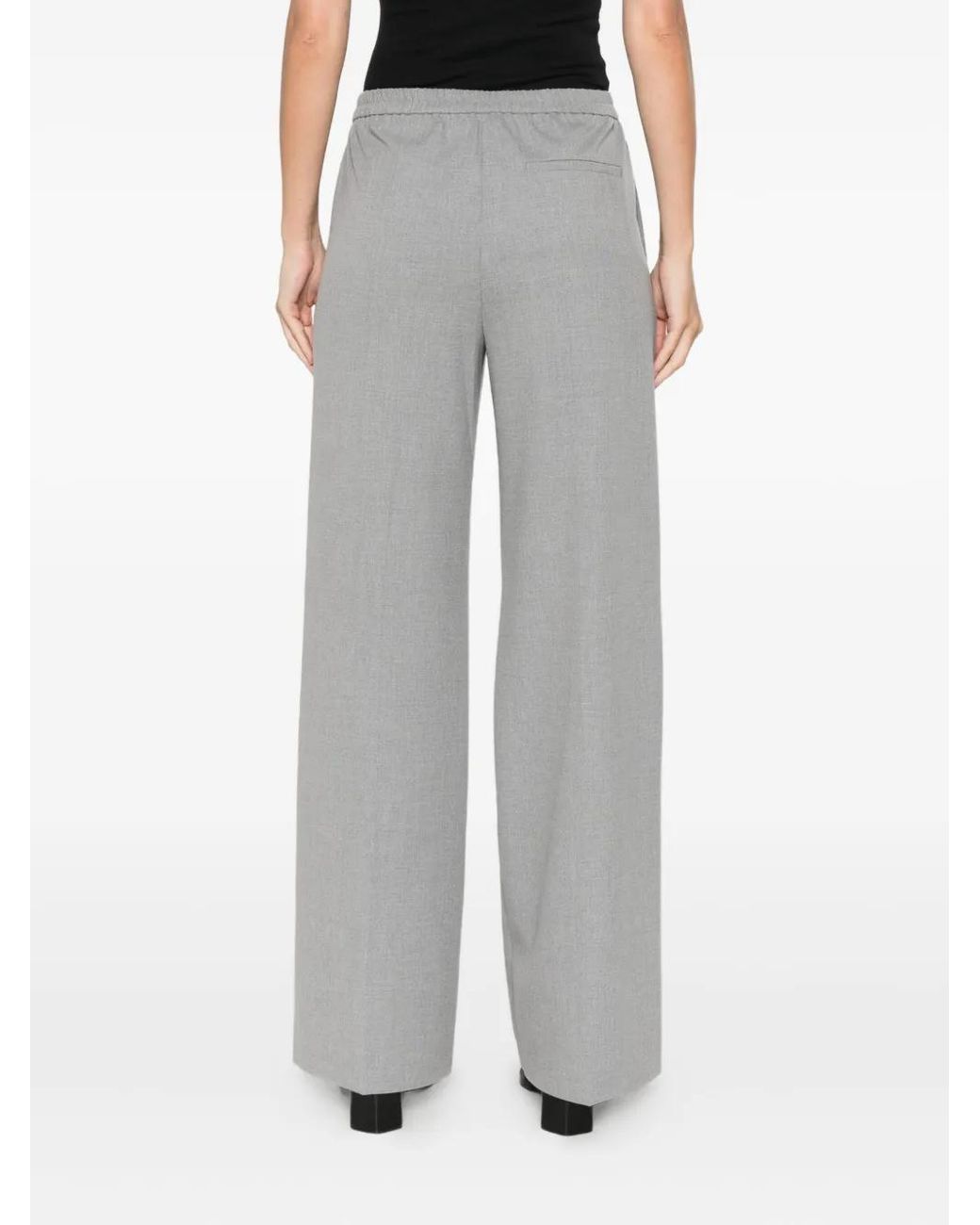 Marc O' Polo Gray Press-Crease Trousers