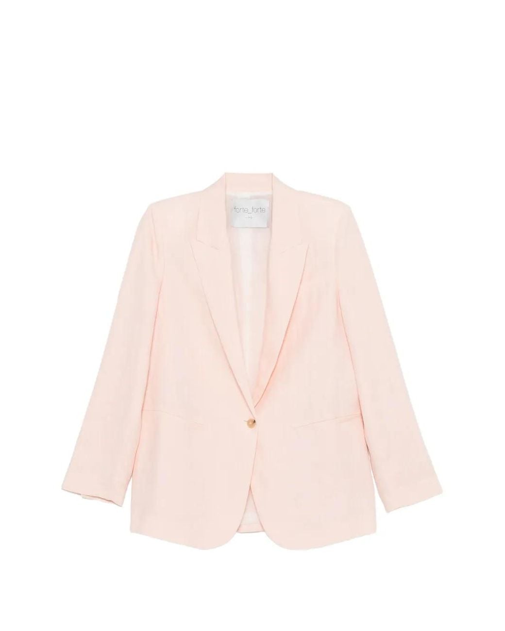 Forte_forte Pink Button-Up Blazer