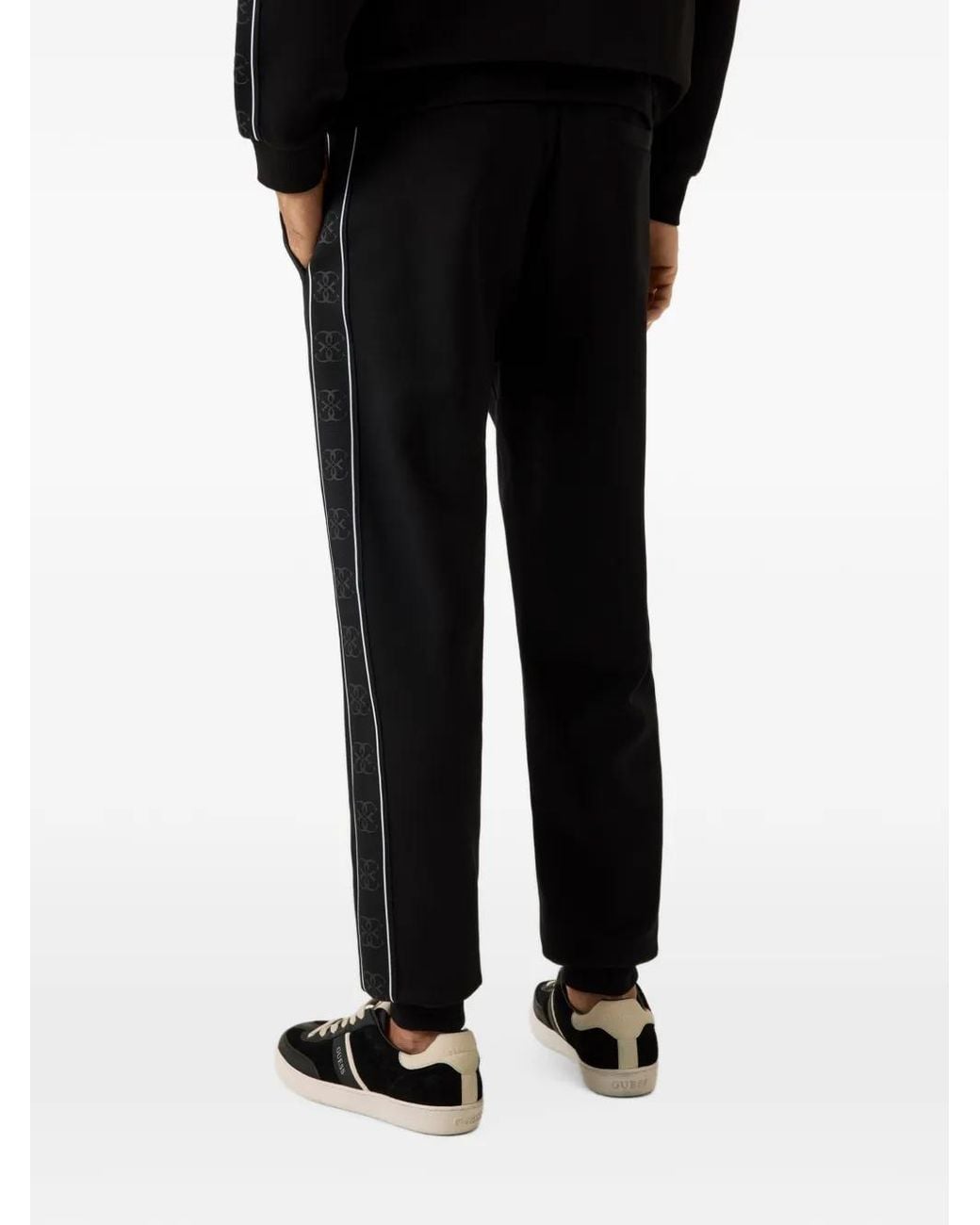 Guess Black Side Logo Jogger Pants for men