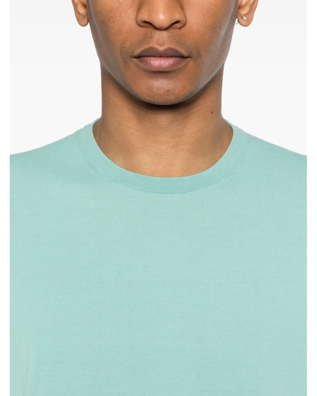 Della Ciana Green Round-Neck T-Shirt for men
