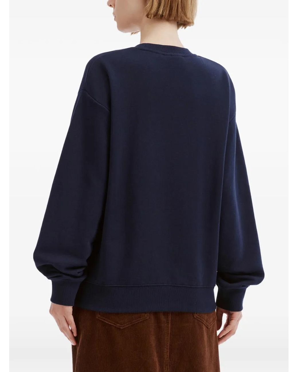 Chocoolate Blue Graphic-Print Cotton Sweatshirt