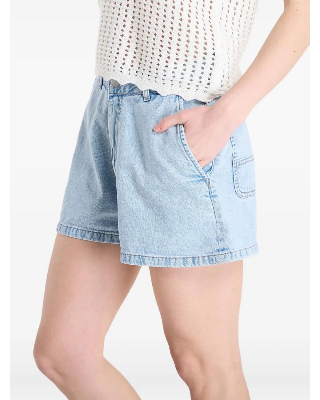 Carhartt Blue Lova Light-Wash Denim Shorts
