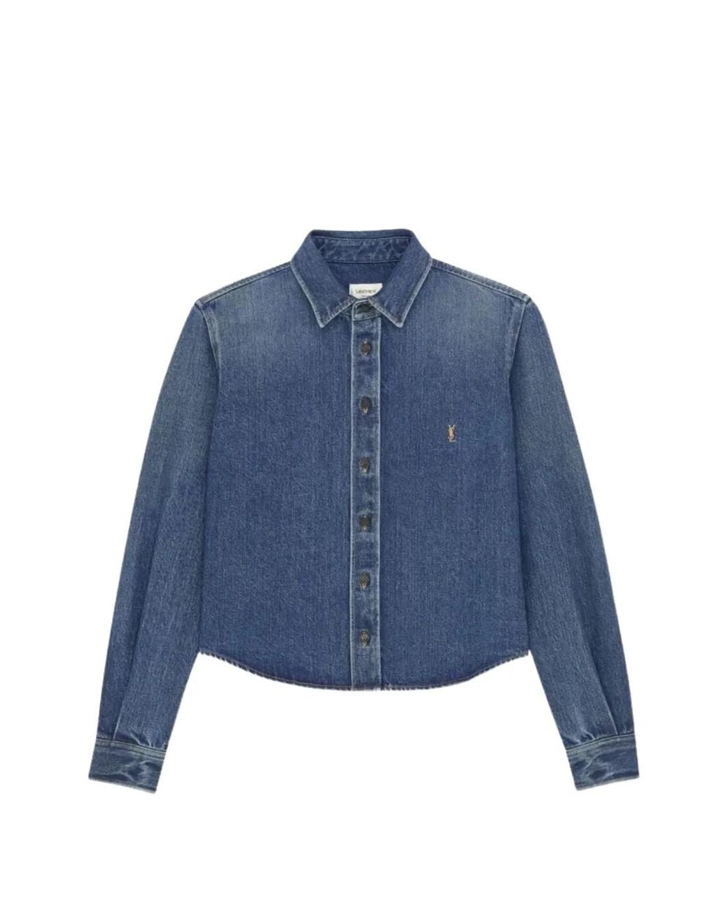 Saint Laurent Blue Cassandre Shirt