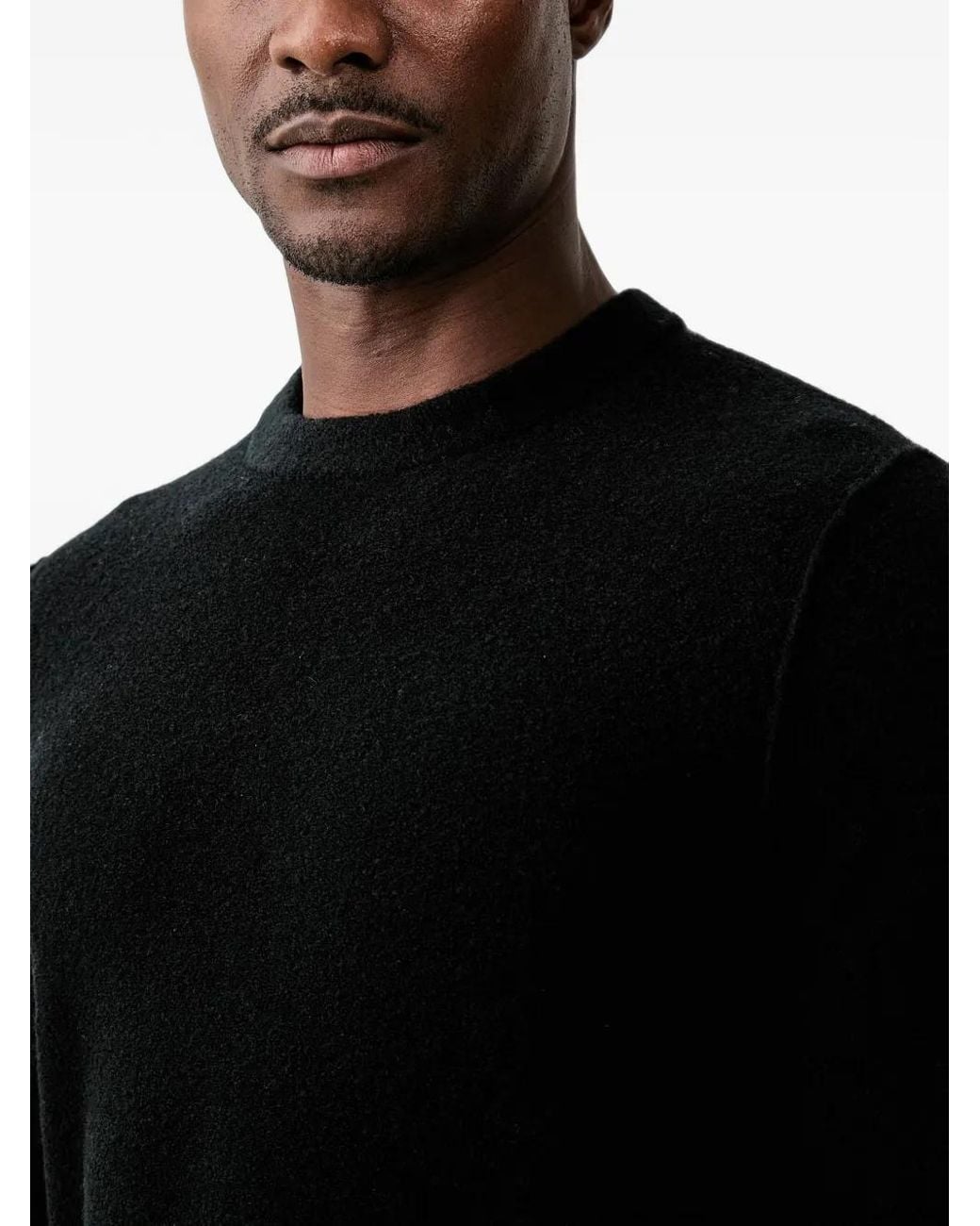 Marc O' Polo Black Crew-Neck Long-Sleeve Sweater for men