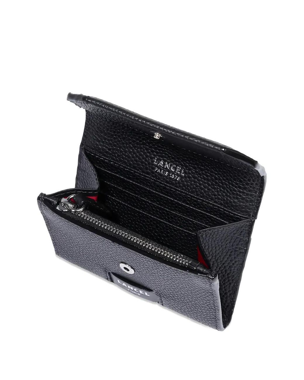 Lancel Black Ninon Compact Wallet
