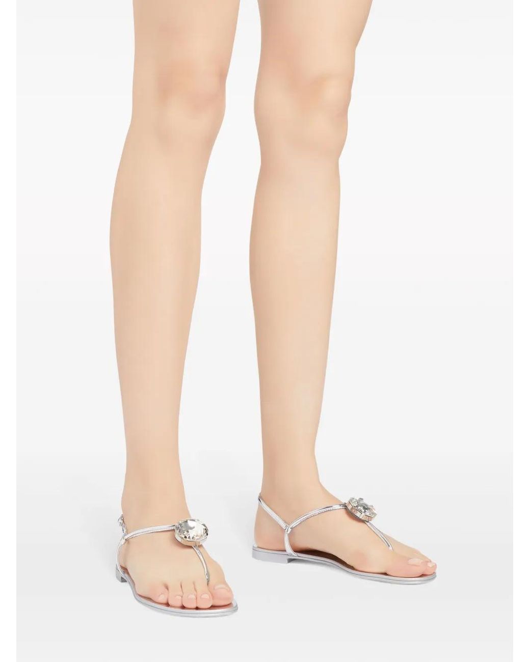 Giuseppe Zanotti White Rock Sandal