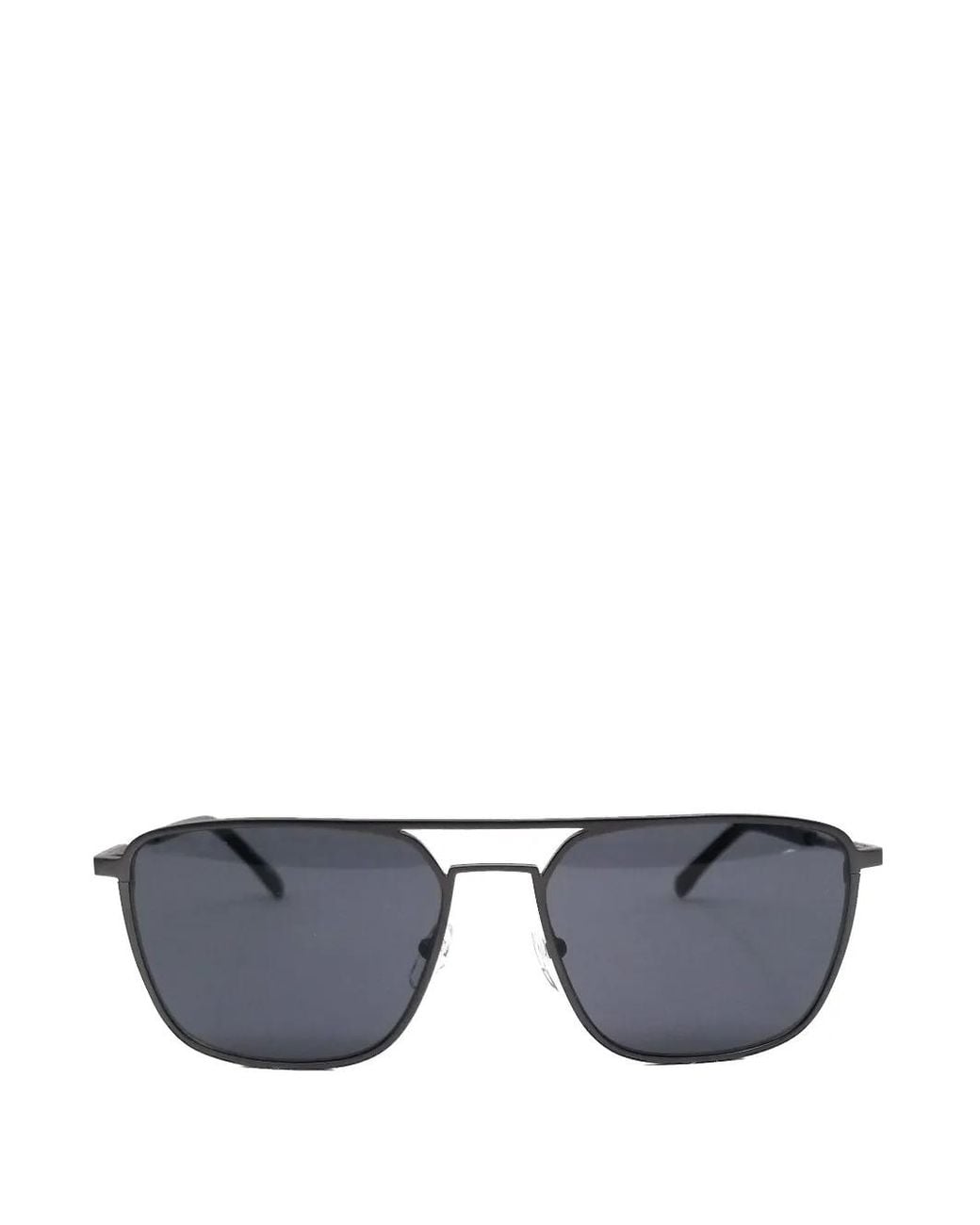 Lacoste Gray Double-Bridge Rectangle-Frame Sunglasses for men