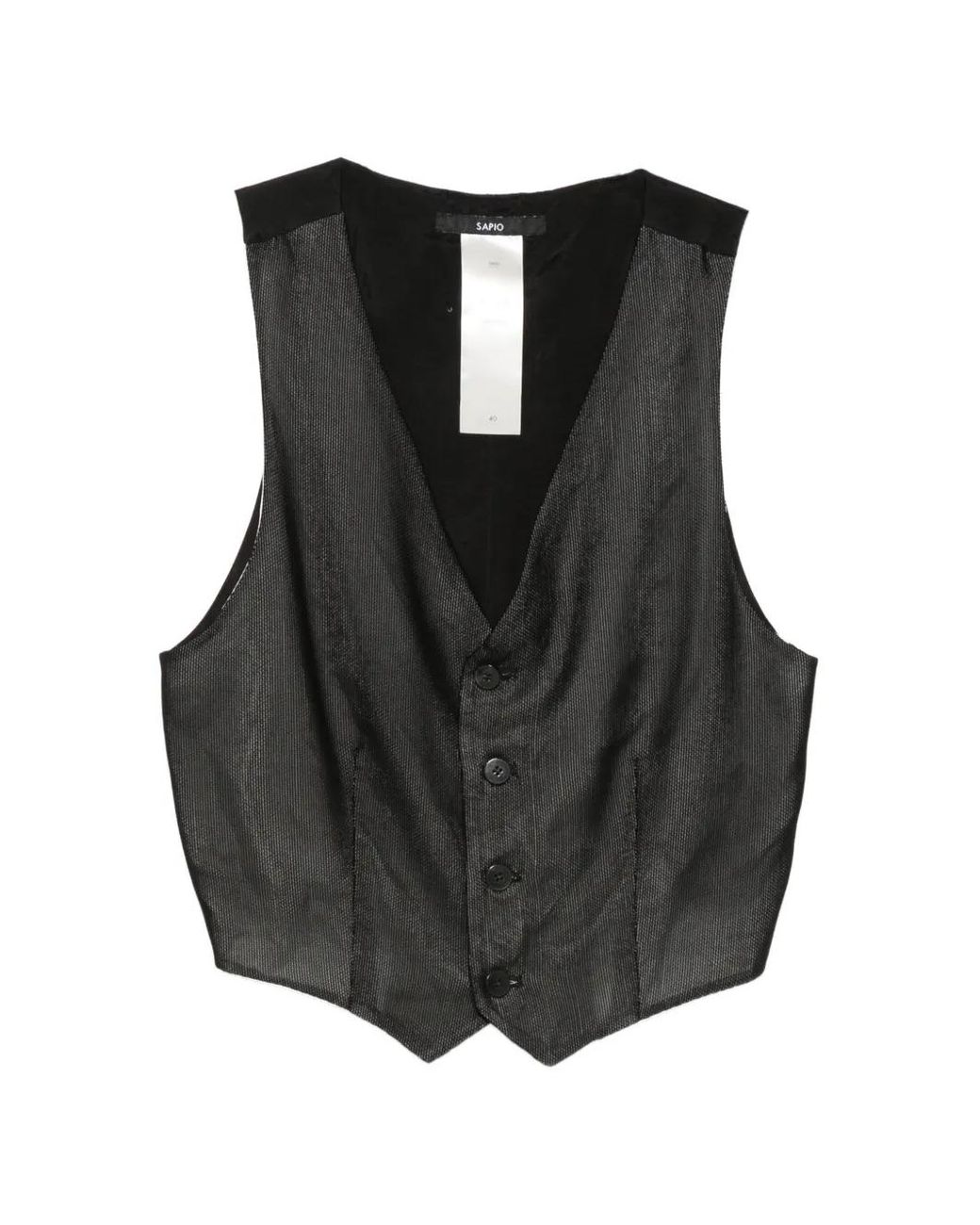 SAPIO Black Nº 12A Waistcoat