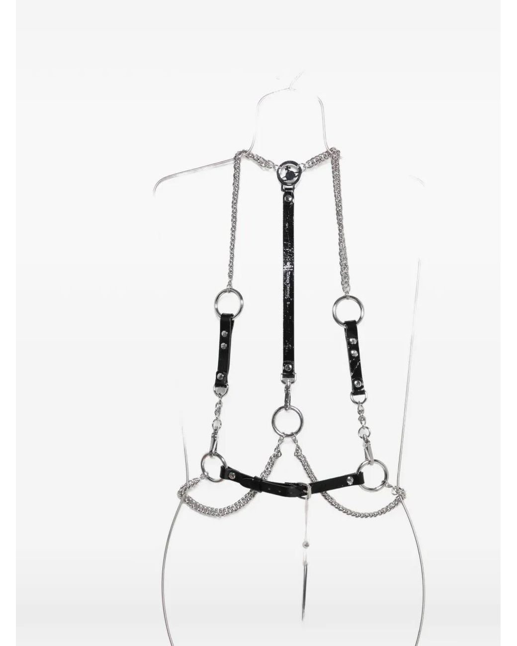 Vivienne Westwood White Medallion Chain Harness