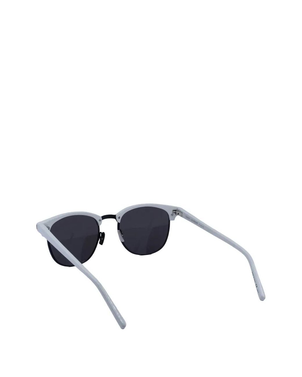 Saint Laurent Blue Lunettes De Soleil À Monture Ronde for men