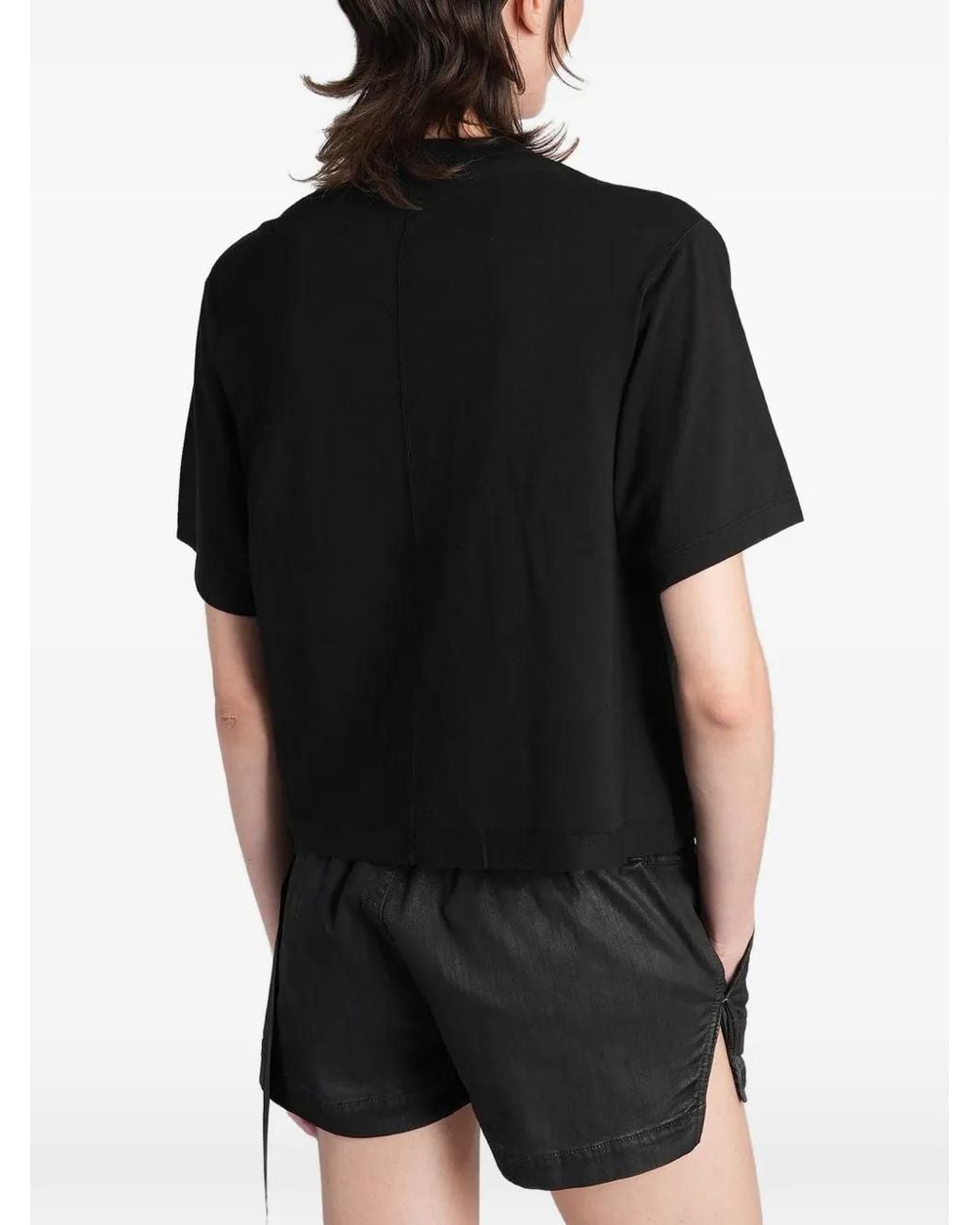 Rick Owens Black T-Shirt À Manches Courtes