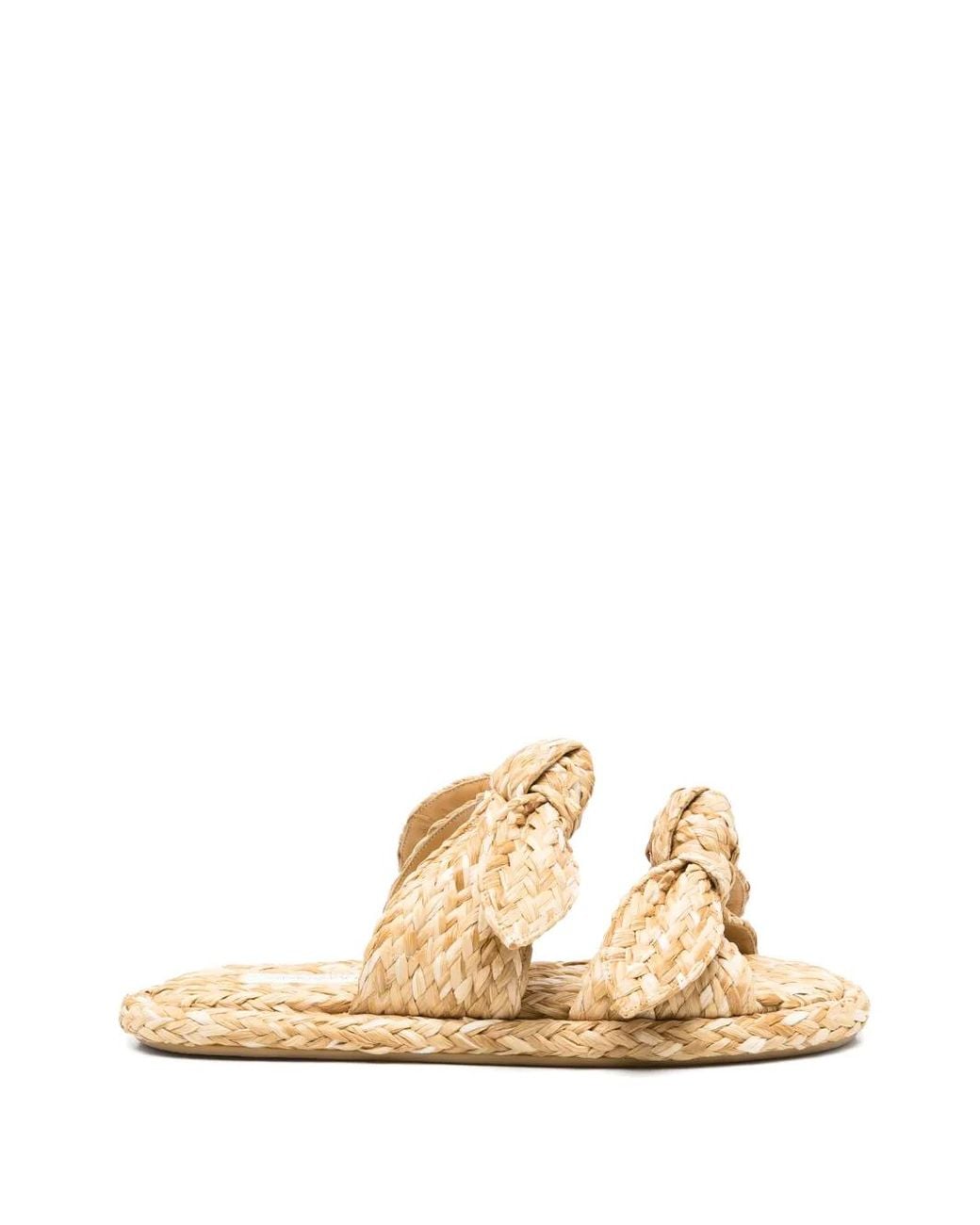 Zimmermann Metallic Carousel Linen Sandals