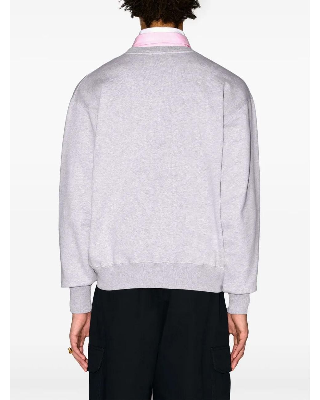 Ambush White Logo-Appliqué Sweatshirt for men
