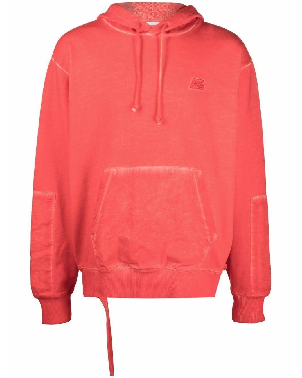 Helmut Lang Cotton Embroidered-logo Hoodie for Men - Lyst