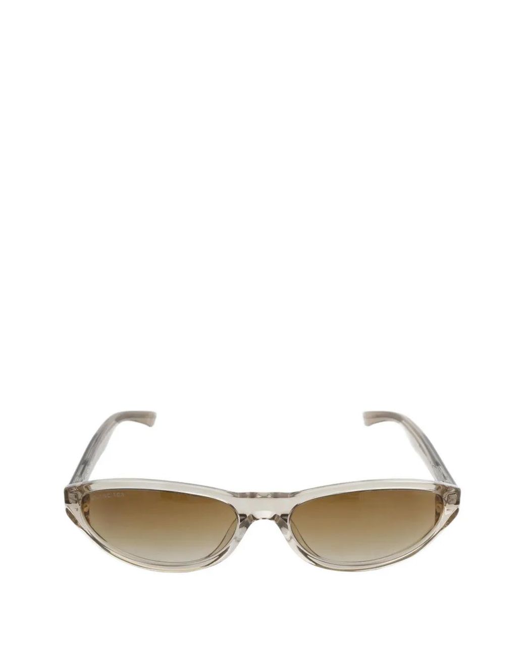 Balenciaga Natural Neo Transparent-Frame Sunglasses