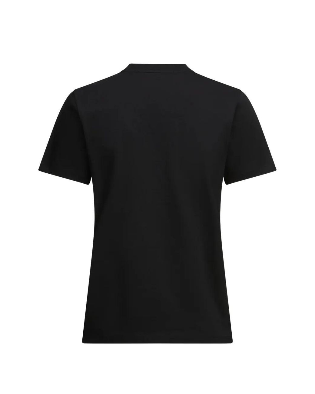 Karl Lagerfeld Black Button-Detail T-Shirt