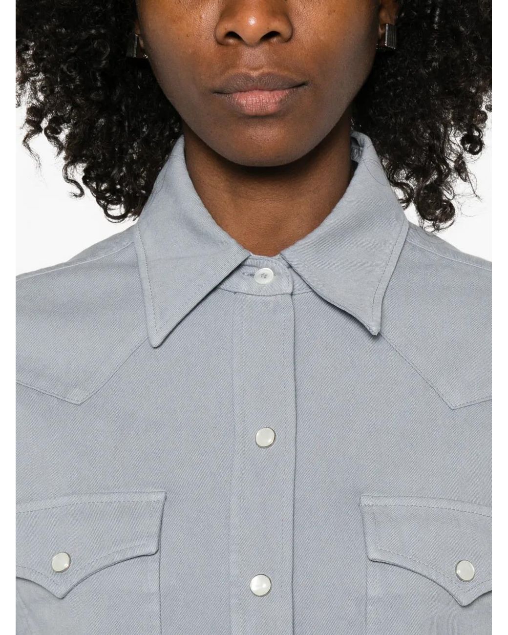 APC Camisa occidental A.P.C. de color Gray