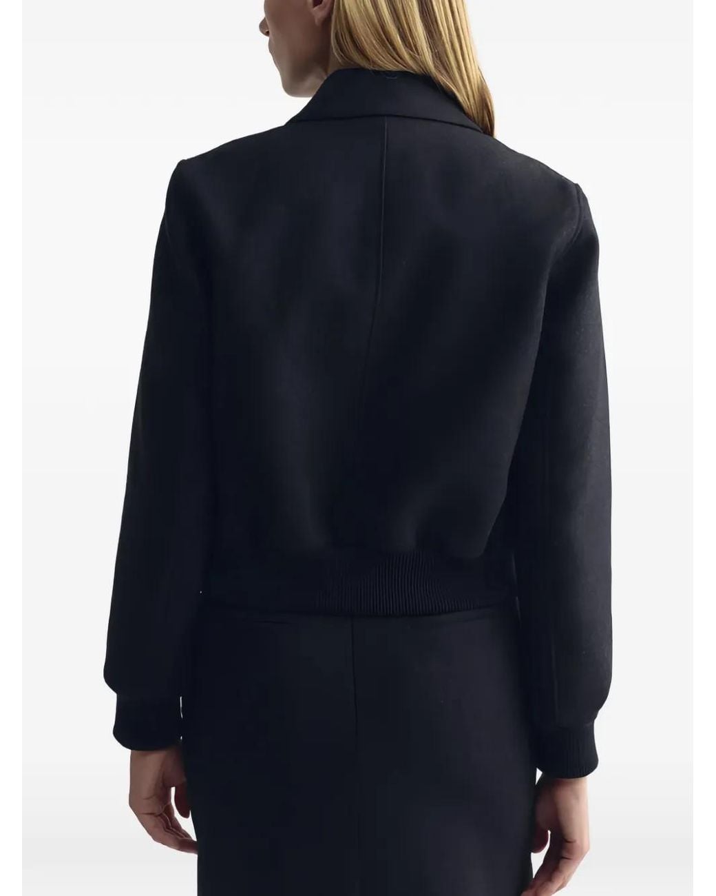 Nili Lotan Black Redley Bomber Jacket