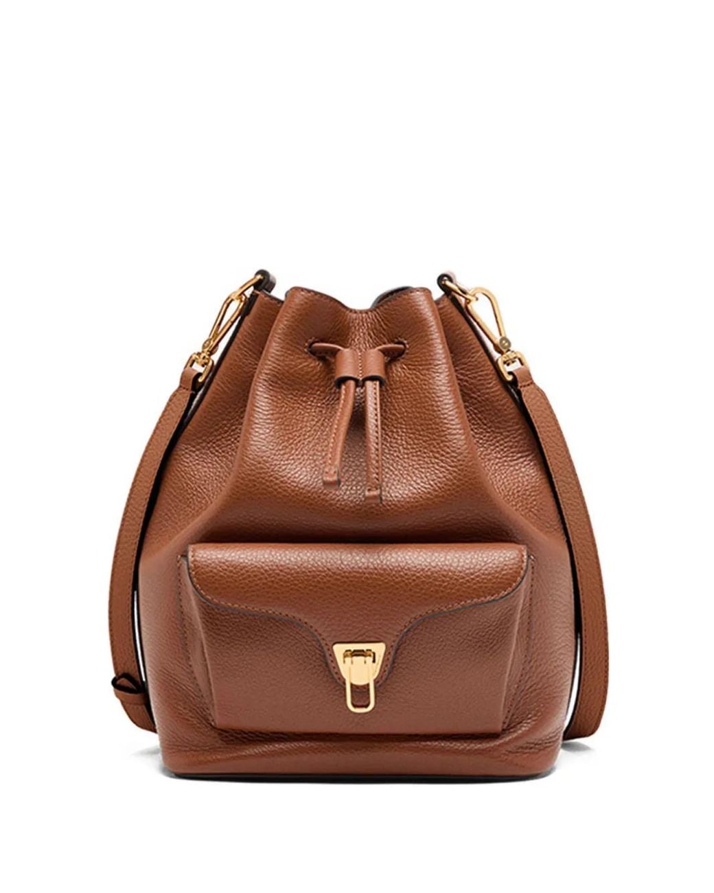 Coccinelle Brown Beat Generation Bucket Bag