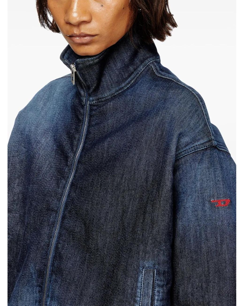DIESEL Blue De-Sanderz Bomber Jacket