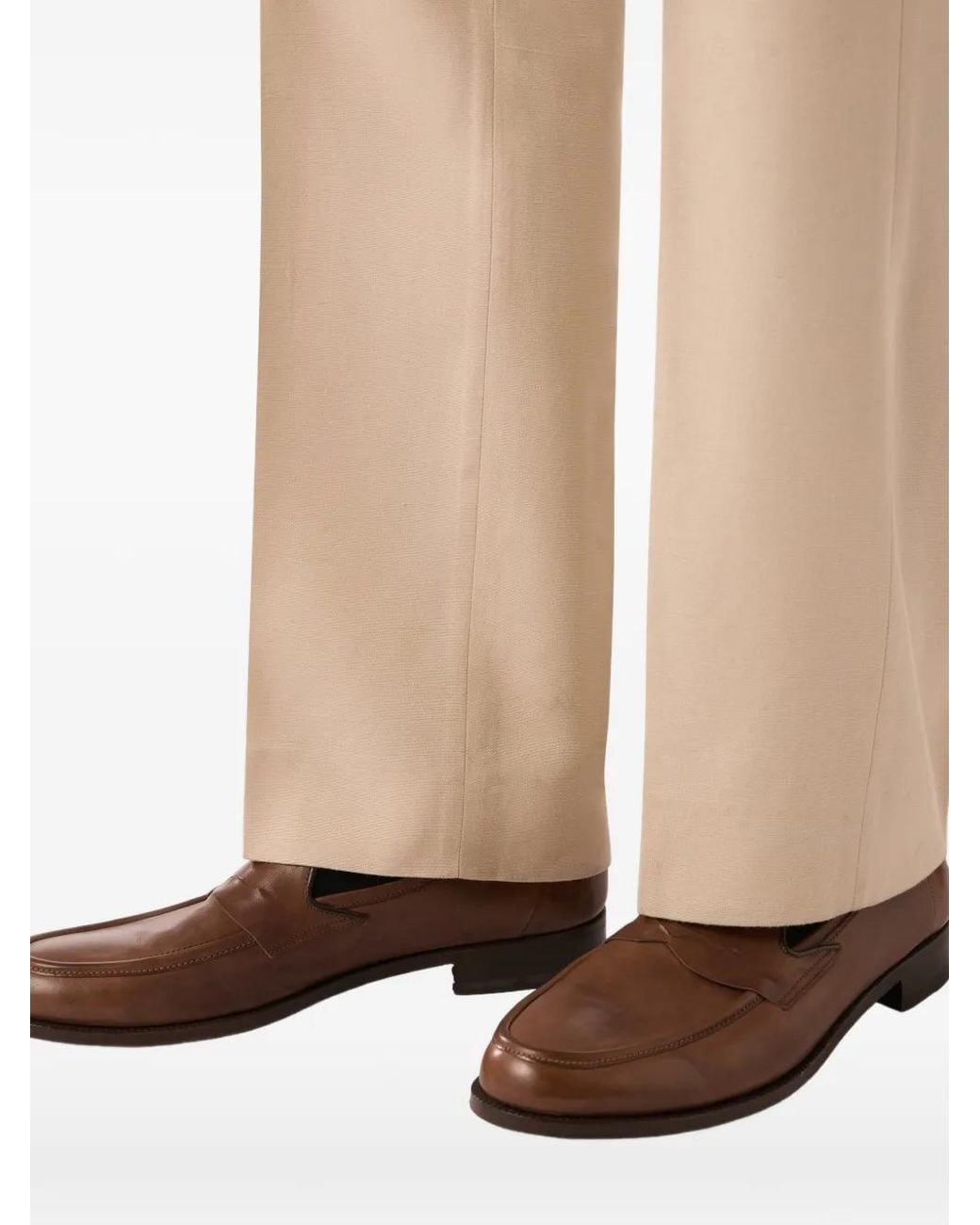 Lardini Brown Calfskin Loafers for men