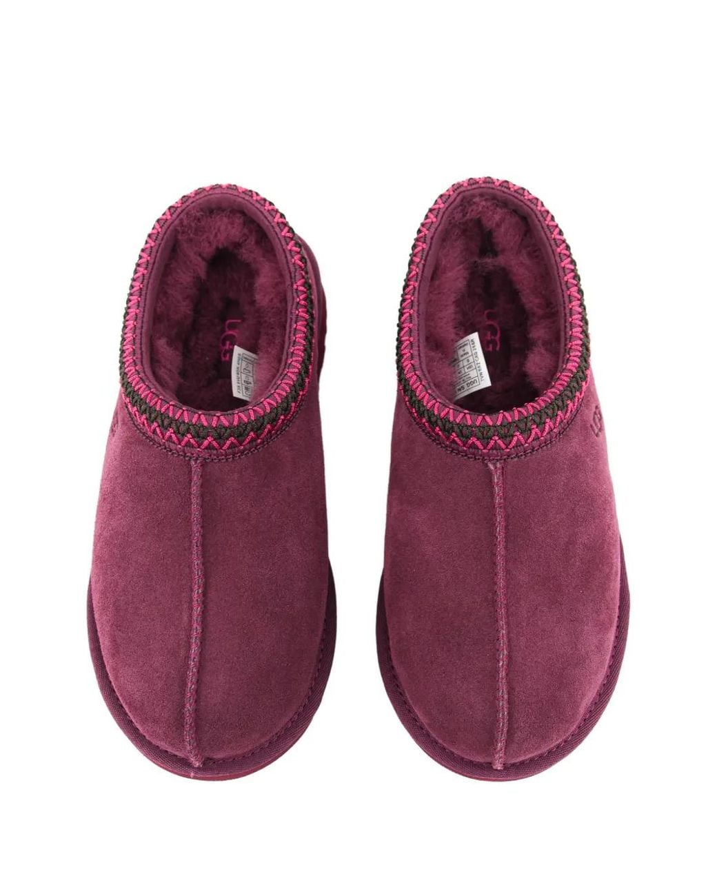 Ugg Purple Tasman Ii Leather Flat Mules