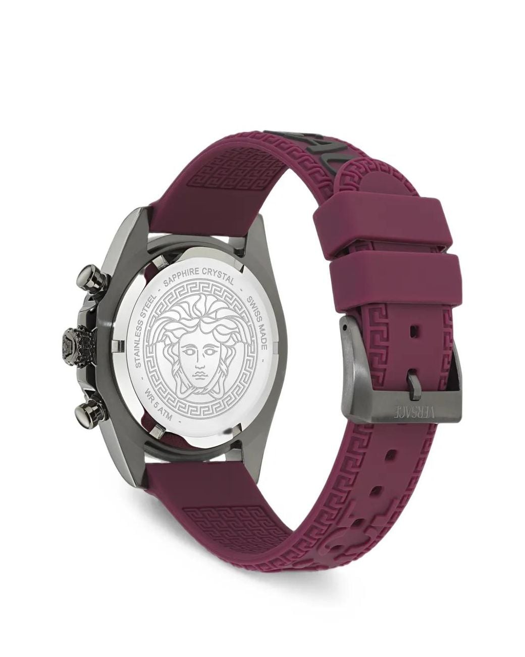 Versace Gray Fornax 43Mm Watch for men