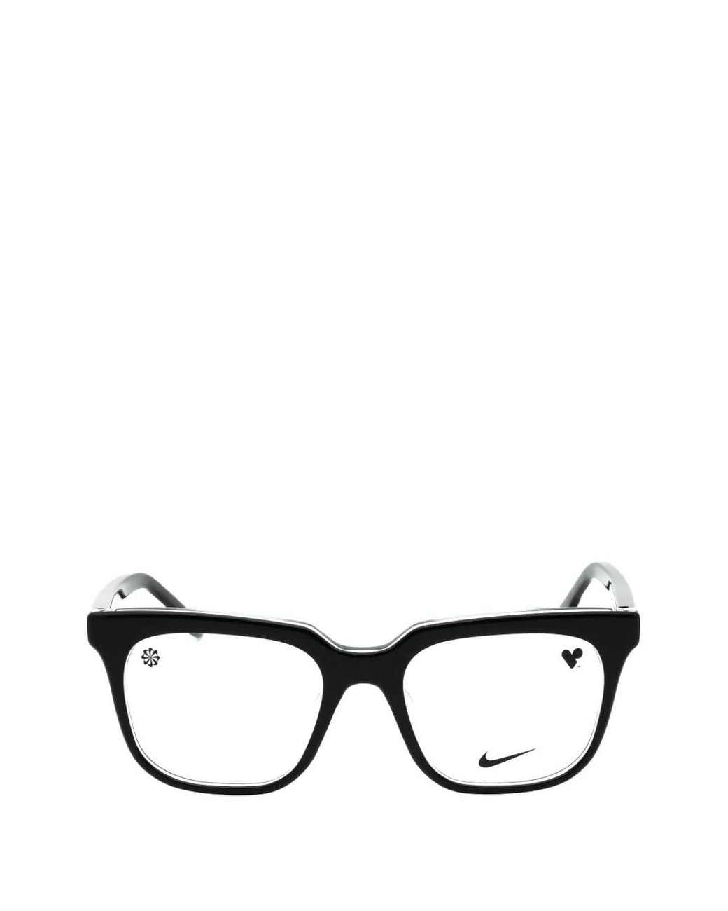 Nike Black Square-Frame Glasses