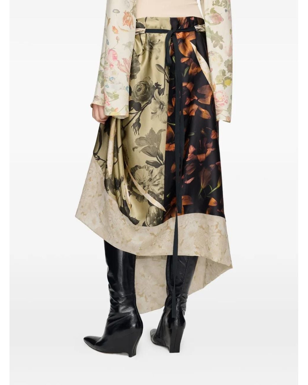 Maison Margiela White Midi Skirt