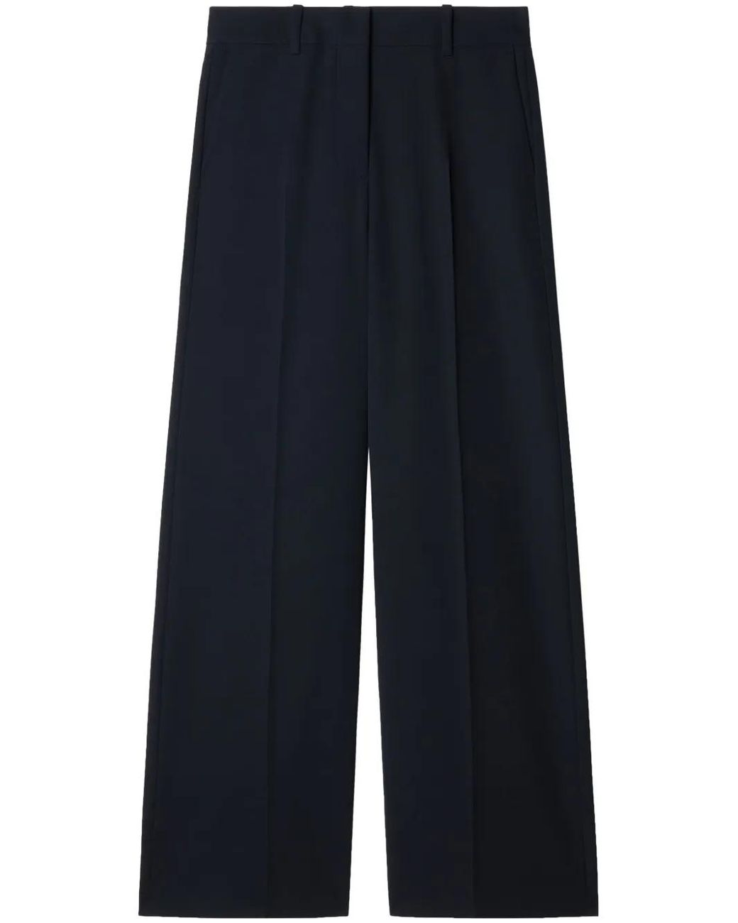 Off-White c/o Virgil Abloh Blue Wide-Leg Wool Trousers