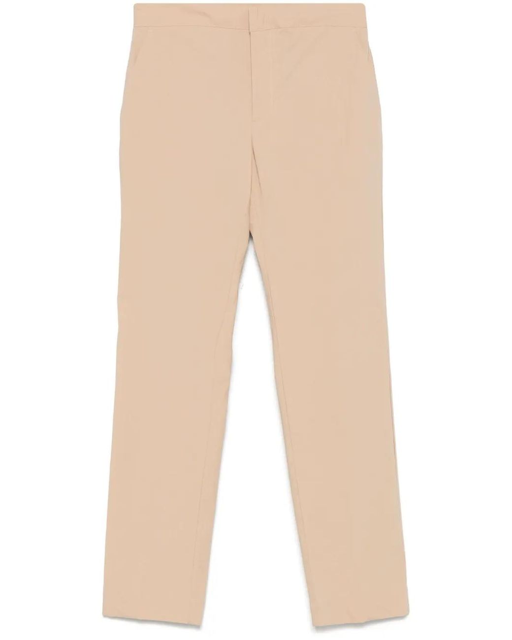 Twinset Natural Logo-Plaque Tailored Trousers