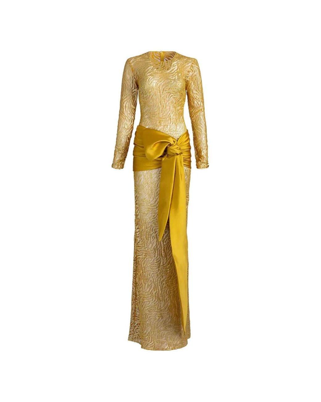 Silvia Tcherassi Metallic Lia Bow-Detail Dress