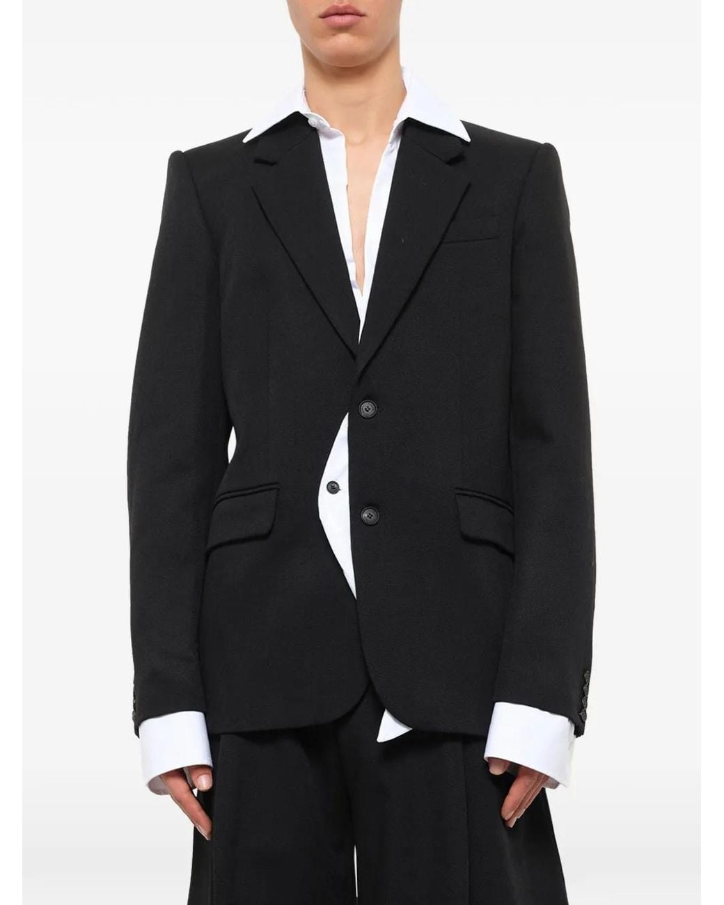 Egonlab Black Illusion Tailored Jacket for men