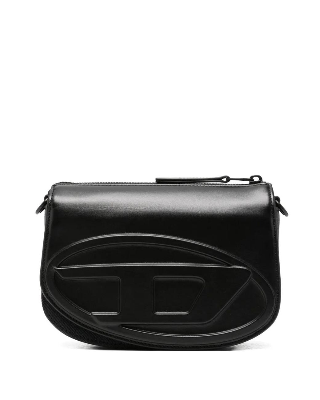 DIESEL Black 1D Camera Mini Handbag for men