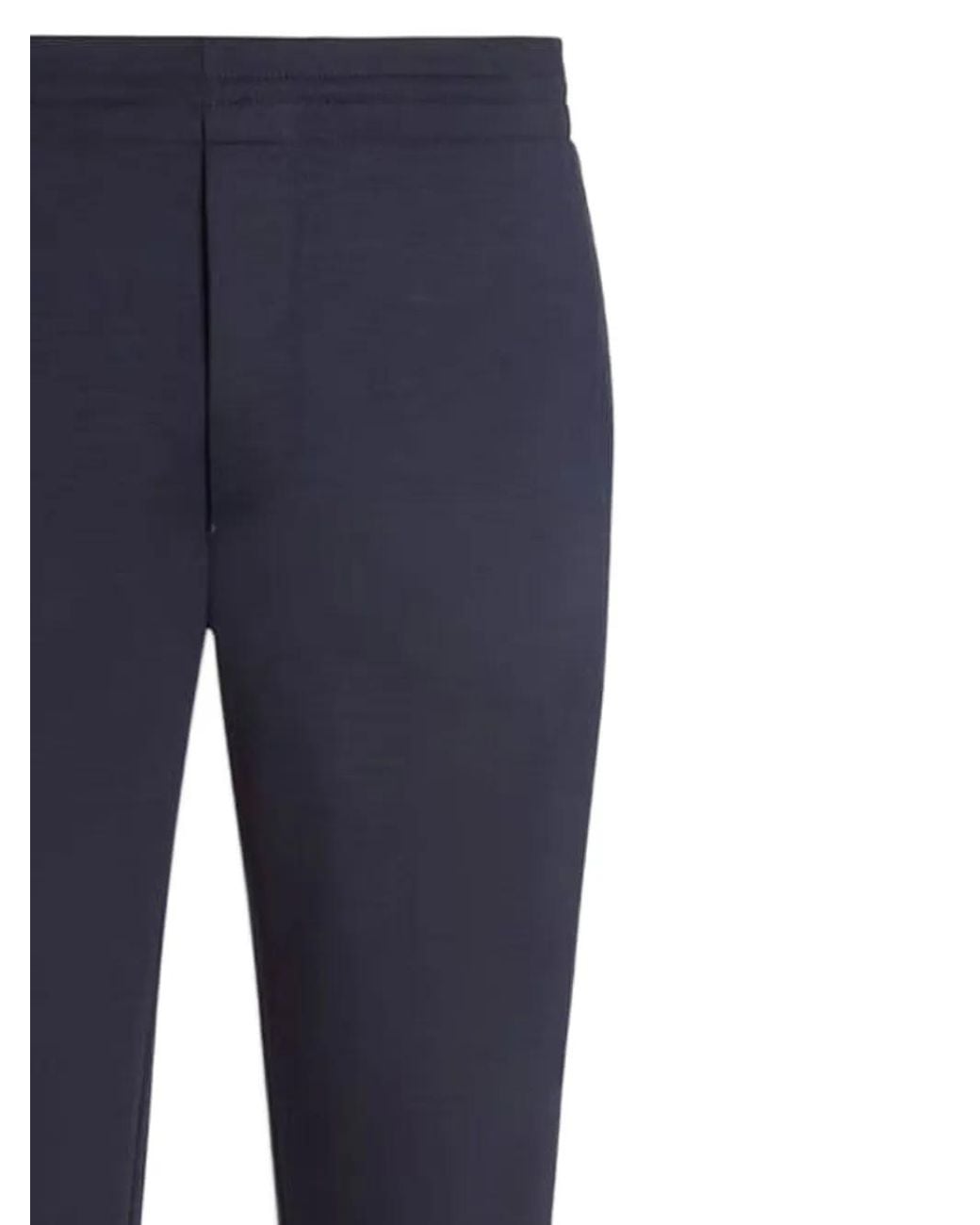 Zegna Blue Tailored Trousers for men