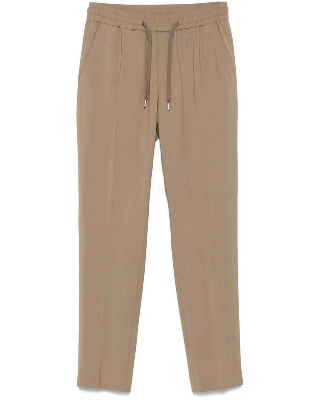 Sandro Natural Elasticated Straight-Leg Trousers for men