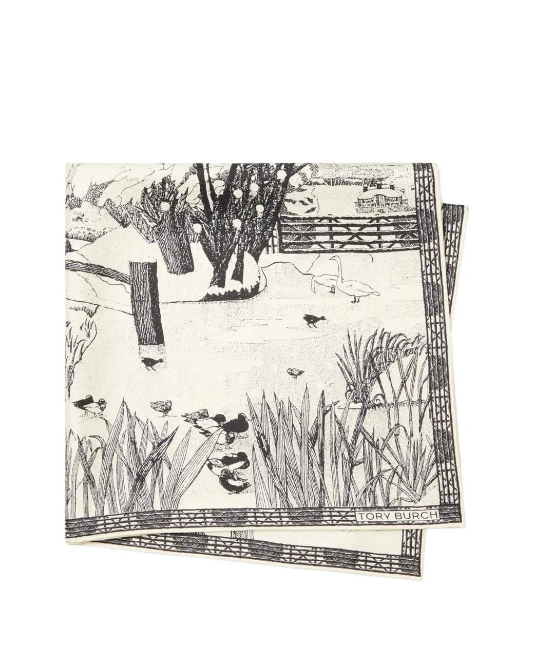 Tory Burch Natural Forest Neckerchief