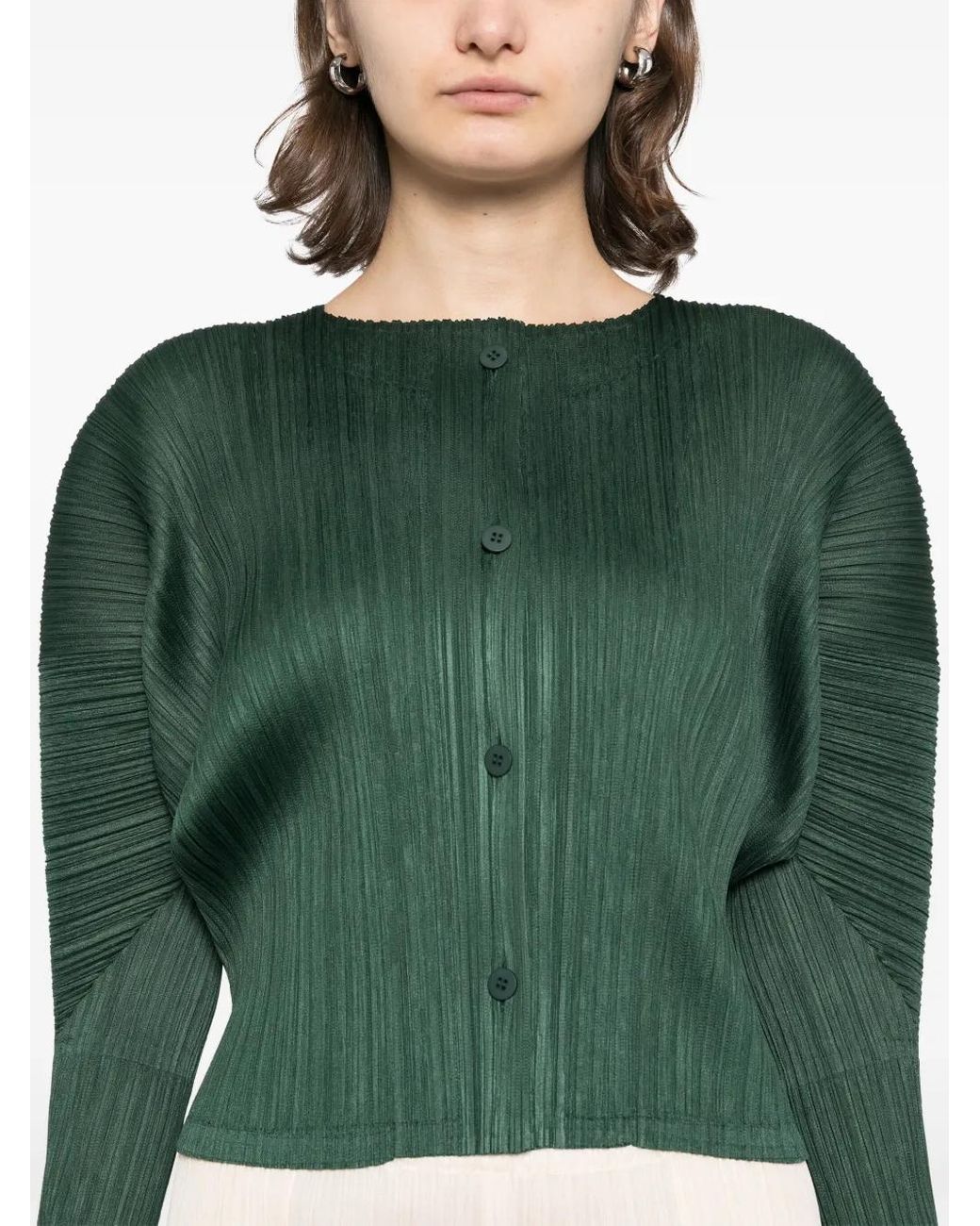 Pleats Please Issey Miyake October Top in Green | Lyst UK