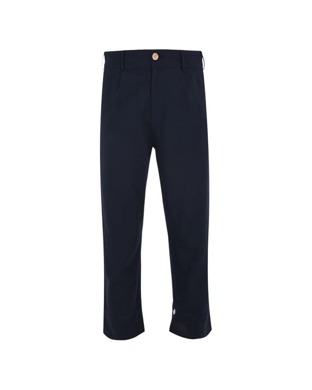 Marane Blue El Tony Pleated-Front Trousers for men